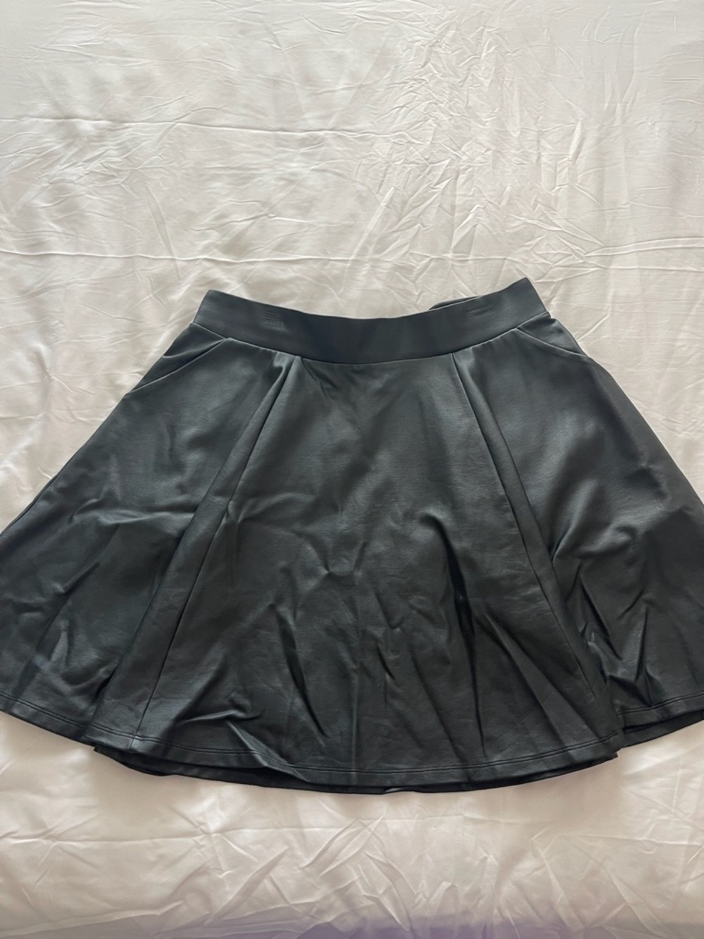 Torrid Black Faux Leather Skater Skirt (0)